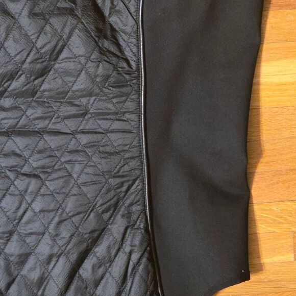 Harley-Davidson Women's XL Quilted Black Faux Leather Vest Bikercore Ripstop - Picture 9 of 10